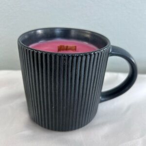 Gray coffee mug - Baked apples & mulled spice scent - Wood Wick!
